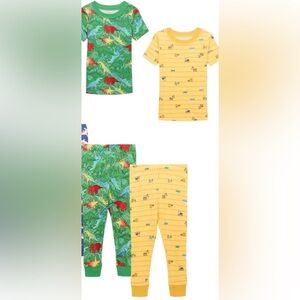 Wonder Nation Toddler Cotton Sleep Tee and Pants Snug Fit Pajama Set